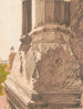 the red sandstone column base at Red Fort in Delhi, India - Victor Alfred Lundy — artwork view