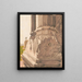 the red sandstone column base at Red Fort in Delhi, India - Victor Alfred Lundy — framed artwork on a wall