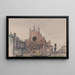 Santi Giovanni e Paolo statue by Bartolomeo Colleoni Verrochio School of San Marco Venice - Victor Alfred Lundy — framed artwork on a wall