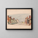 Rue à Beauvais, dimanche froid - Victor Alfred Lundy — framed artwork on a wall