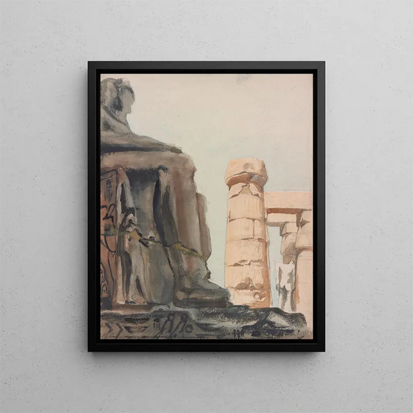 Temple of Luxor - Victor Alfred Lundy — framed artwork on a wall