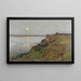 Seaside Painting under the Moonlight - Victor Binet — framed artwork on a wall