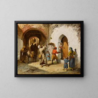 The day after Ramadan in Morocco - Victor Eeckhout — framed artwork on a wall