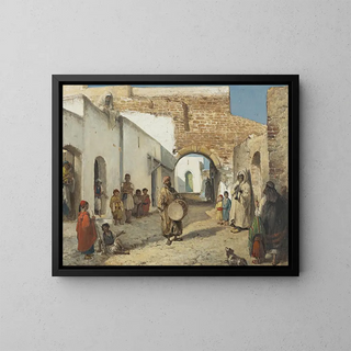 The Musicians of Tangier - Victor Eeckhout — framed artwork on a wall