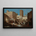 Wedding procession painting - Victor Eeckhout — framed artwork on a wall