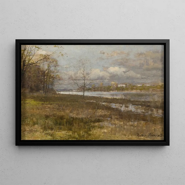 Landscape Painting - Victor Forssell — framed artwork on a wall