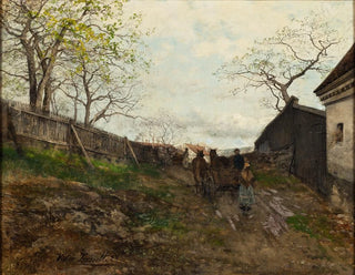Spring Landscape Painting - Victor Forssell — artwork view
