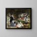A florist preparing her bouquets - Victor Gabriel Gilbert — framed artwork on a wall