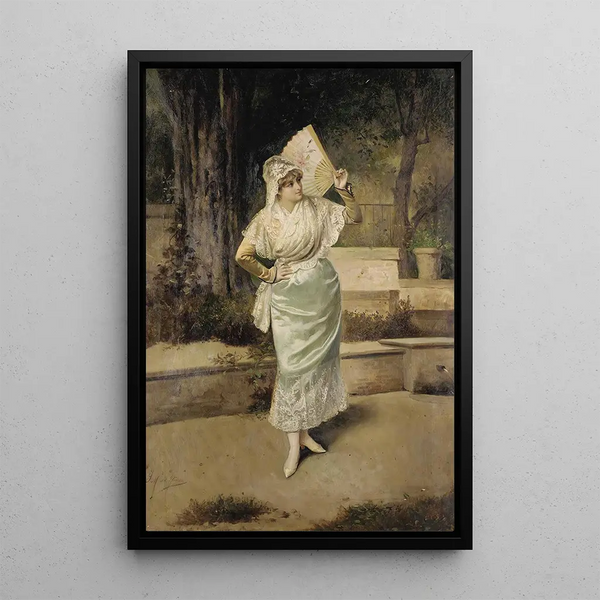 A Good Read - Victor Gabriel Gilbert — framed artwork on a wall