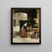 Winter Dairy Shop Painting - Victor Gabriel Gilbert — framed artwork on a wall