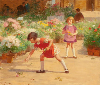 Flower Gathering - Victor Gabriel Gilbert — artwork view