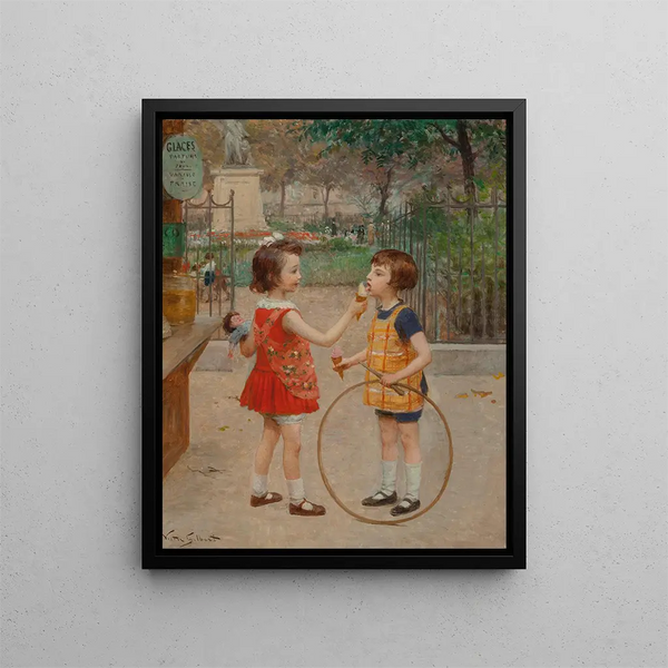 Glaces du jour - Victor Gabriel Gilbert — framed artwork on a wall