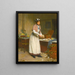 The oyster seller - Victor Gabriel Gilbert — framed artwork on a wall