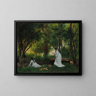 La Pêche - Victor Gabriel Gilbert — framed artwork on a wall
