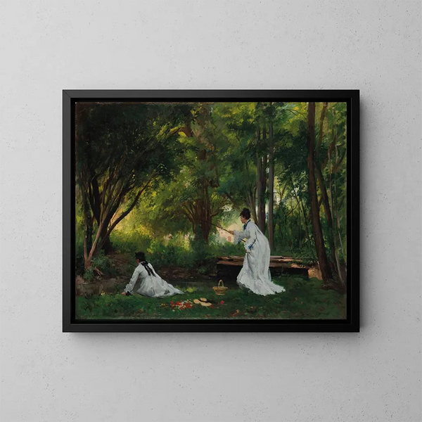 La Pêche - Victor Gabriel Gilbert — framed artwork on a wall