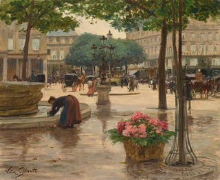 La Place du Théâtre Français - Victor Gabriel Gilbert — artwork view