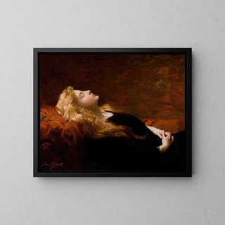 The Rest - Victor Gabriel Gilbert — framed artwork on a wall