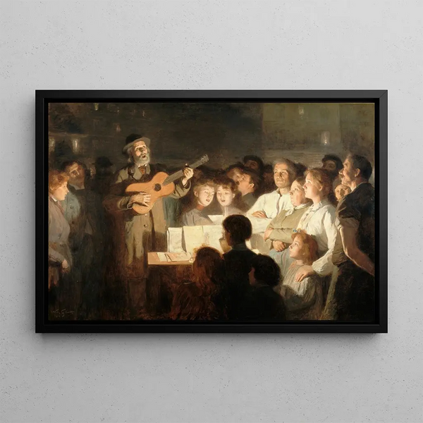 The Song Seller - Victor Gabriel Gilbert — framed artwork on a wall