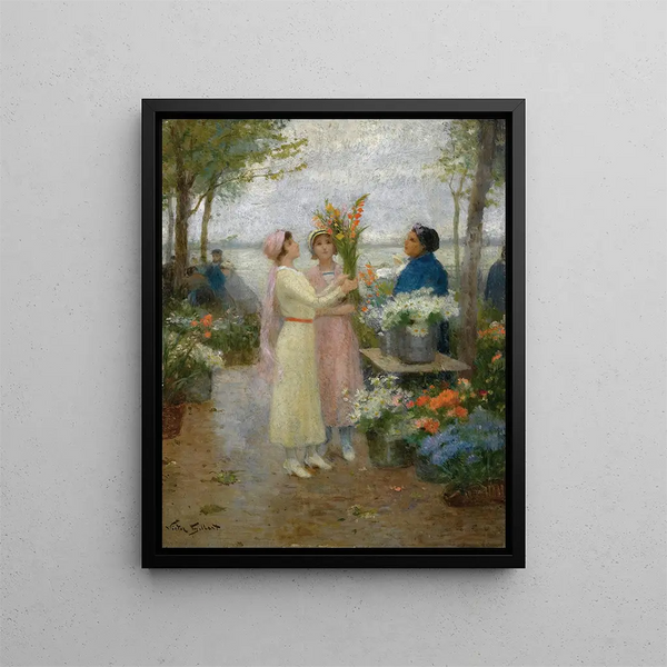 Les Glaïeuls - Victor Gabriel Gilbert — framed artwork on a wall