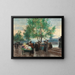 Marchands au bord de la Seine, Paris - Victor Gabriel Gilbert — framed artwork on a wall