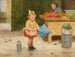 His First Umbrella - Victor Gabriel Gilbert — artwork view