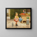His First Umbrella - Victor Gabriel Gilbert — framed artwork on a wall