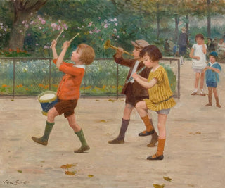La bande des enfants - Victor Gabriel Gilbert — artwork view
