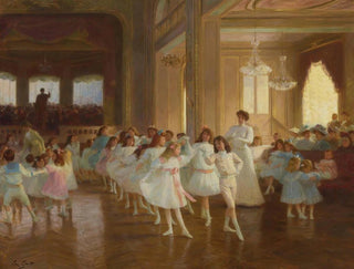 The children's dance recital at the casino of Dieppe - Victor Gabriel Gilbert — artwork view