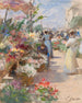 The flower market - Victor Gabriel Gilbert — artwork view