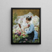 The flower seller - Victor Gabriel Gilbert — framed artwork on a wall