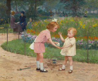 Les jardins du Luxembourg - Victor Gabriel Gilbert — artwork view