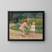 Les jardins du Luxembourg - Victor Gabriel Gilbert — framed artwork on a wall