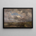 Rainy Weather in Nieuport - Victor Gilsoul — framed artwork on a wall