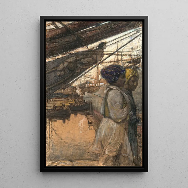 Hindu Painting - Victor Hageman — framed artwork on a wall