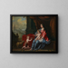 Portrait of a lady under the features of the Madonna with a child beside her, the young Saint John the Baptist - Victor Honoré Janssens — framed artwork on a wall