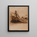 Andernach, Rhine banks - Victor Hugo — framed artwork on a wall