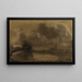 Bords d'un Lac ou d'un Fleuve - Victor Hugo — framed artwork on a wall