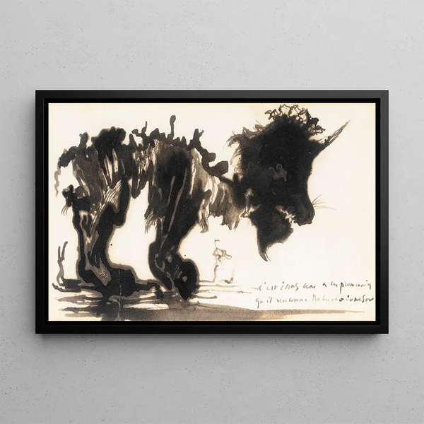 C'est dans une de ses promenades qu'il rencontra Nabuchodonosor - Victor Hugo — framed artwork on a wall