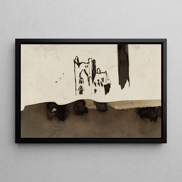 Château - Victor Hugo — framed artwork on a wall