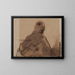 Woman from behind - Victor Hugo — framed artwork on a wall