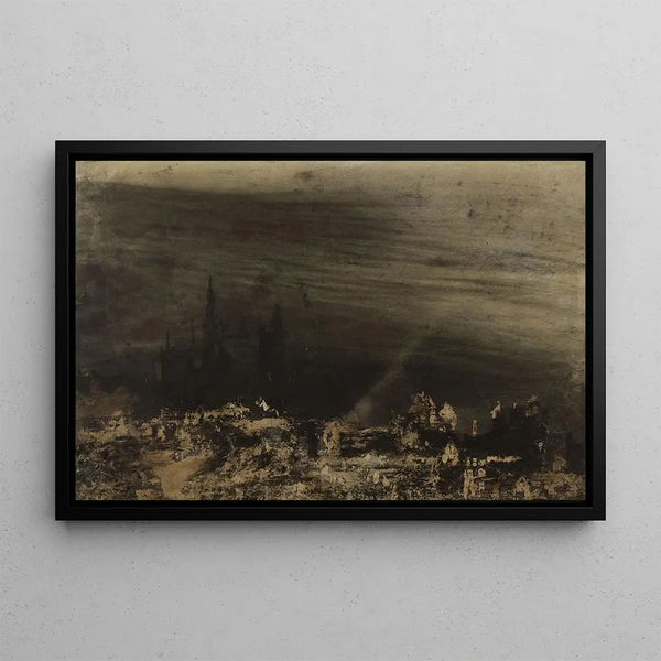 The Dead City - Victor Hugo — framed artwork on a wall