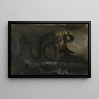 The Serpent - Victor Hugo — framed artwork on a wall