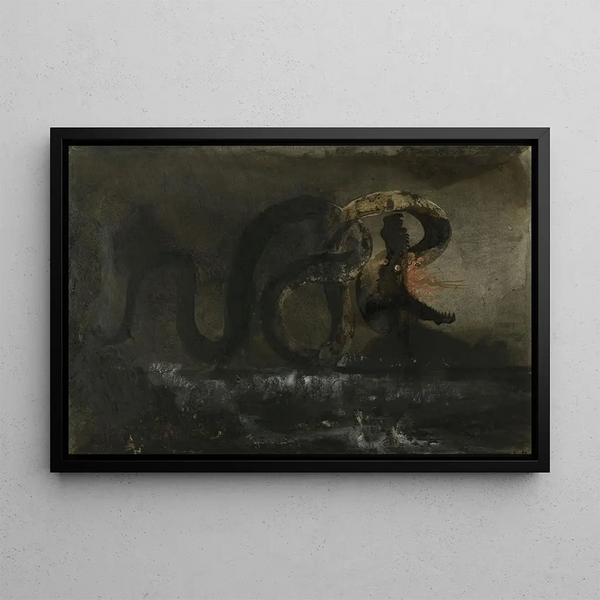The Serpent - Victor Hugo — framed artwork on a wall