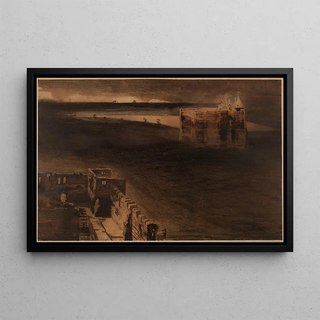 The Two Castles - Victor Hugo — framed artwork on a wall