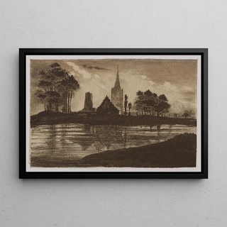 Morning Painting - Victor Hugo — framed artwork on a wall
