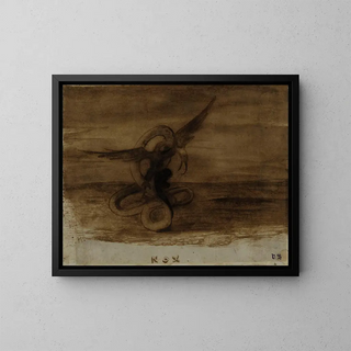 Night Painting - Victor Hugo — framed artwork on a wall