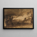 Under the clear naked lamp - Victor Hugo — framed artwork on a wall
