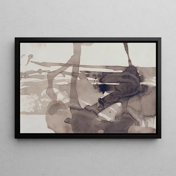 Tache ou Composition abstraite - Victor Hugo — framed artwork on a wall