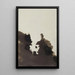 Tache ou Tête de caractère - Victor Hugo — framed artwork on a wall