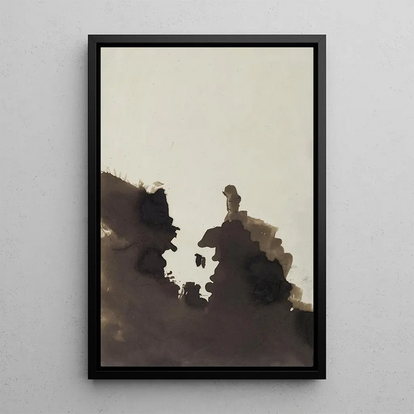 Tache ou Tête de caractère - Victor Hugo — framed artwork on a wall